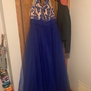 Beautiful royal blue prom dress